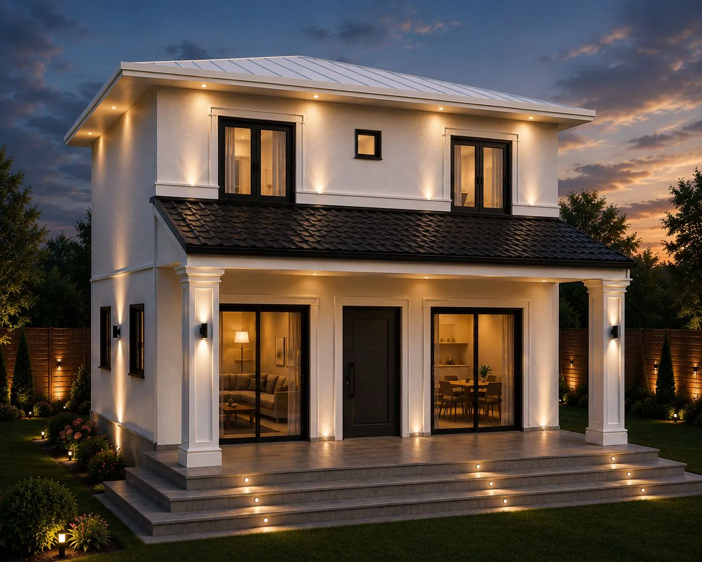 140m² 3+1 Dubleks Çelik Ev Görsel 2